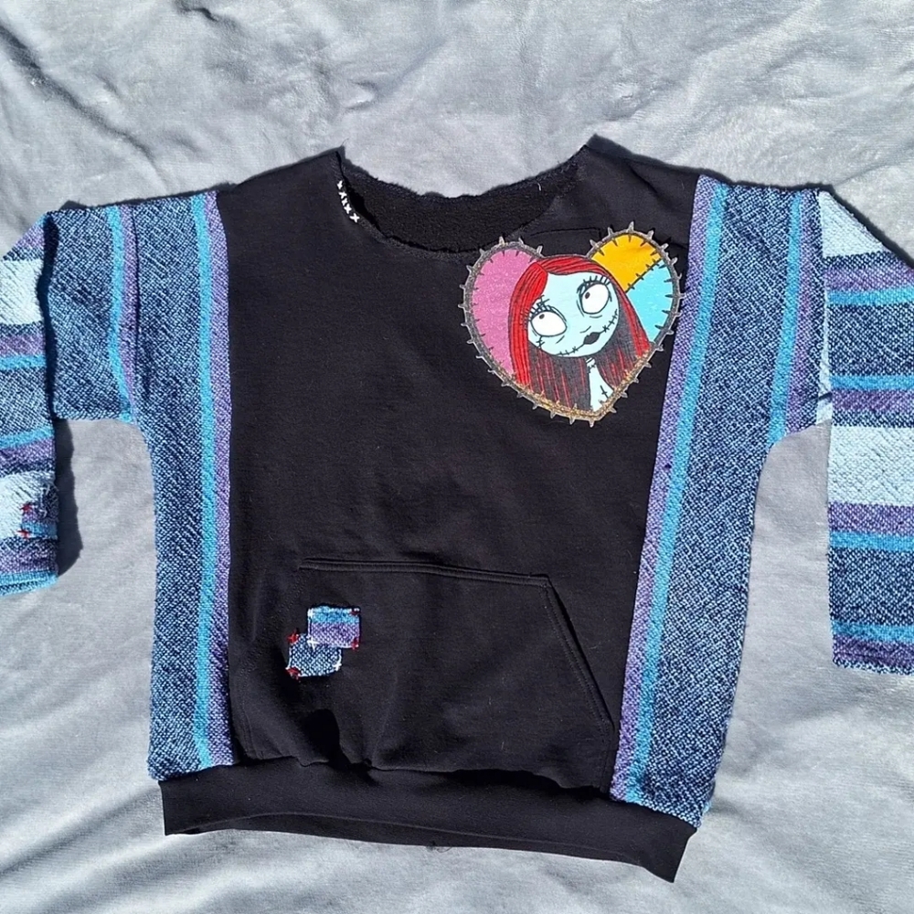 Upcycled Off The Shoulder Sally Sweatshirt